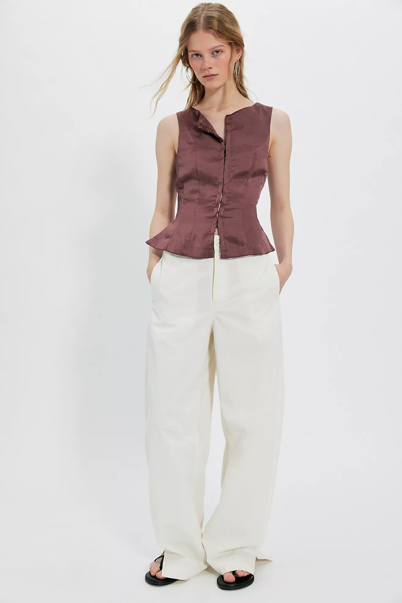 We The Free Stand Up Barrel Chino Pants | Free People (UK)