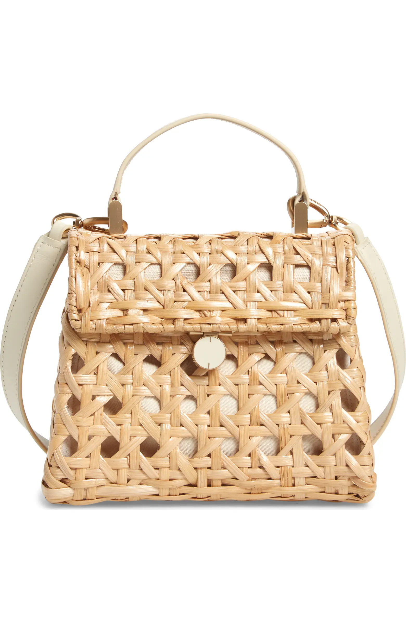 Sybil Rattan Crossbody Satchel | Nordstrom
