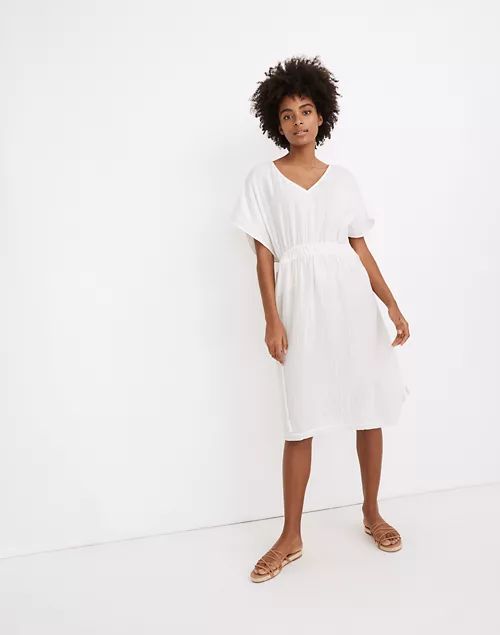 Double Gauze Side-Tie Cover-Up Dress | Madewell