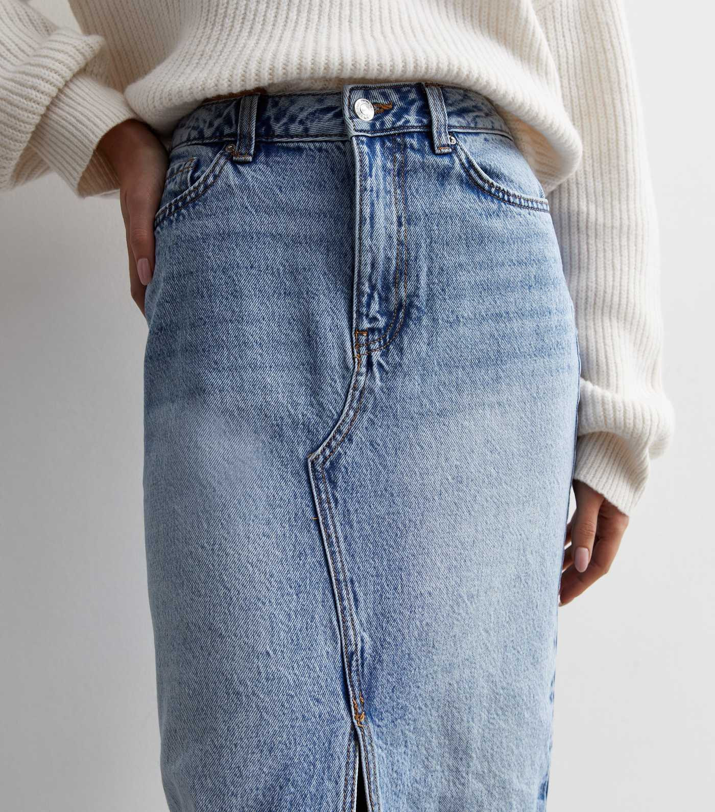 Blue Denim High Waist Maxi Skirt
						
						Add to Saved Items
						Remove from Saved Items | New Look (UK)