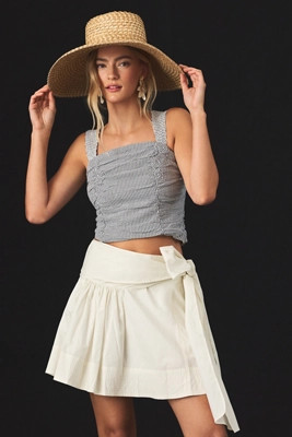 Pilcro Ruched Tank | Anthropologie (US)