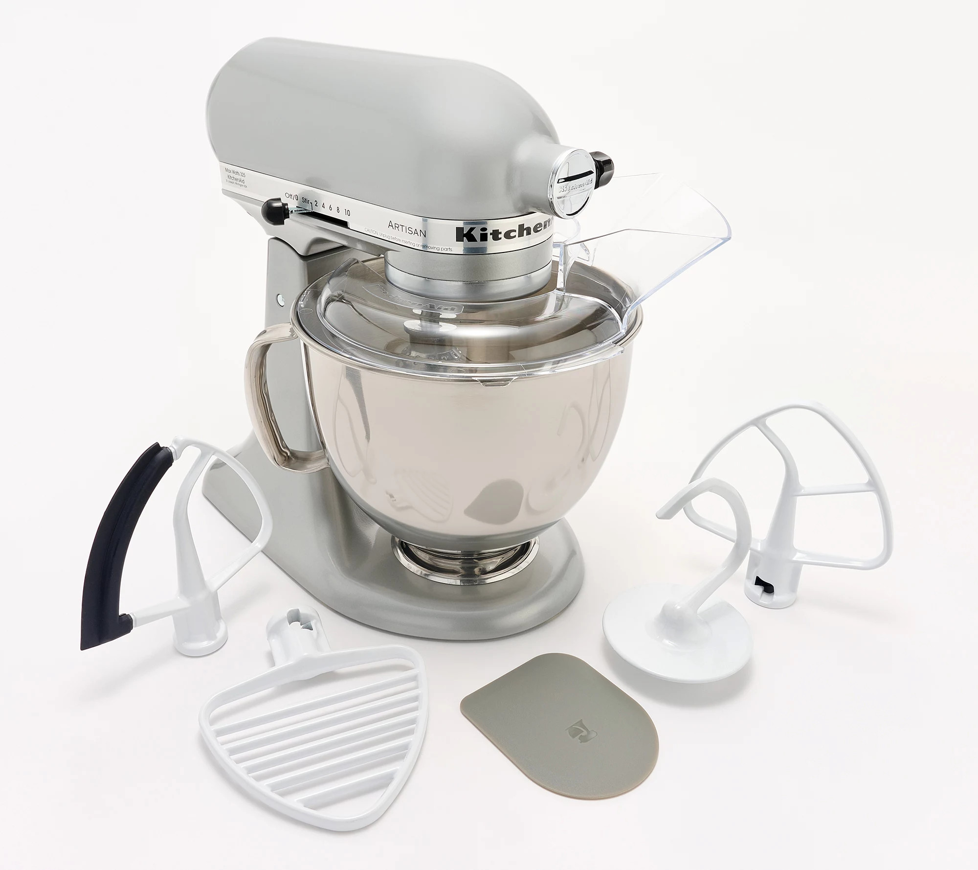 KitchenAid 5-qt Artisan Stand Mixer w/ Pastry Beater and Flex Edge | QVC