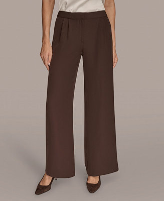 Women's Petites High Waist Wide Leg Pants, Regular & Petite | Macy's