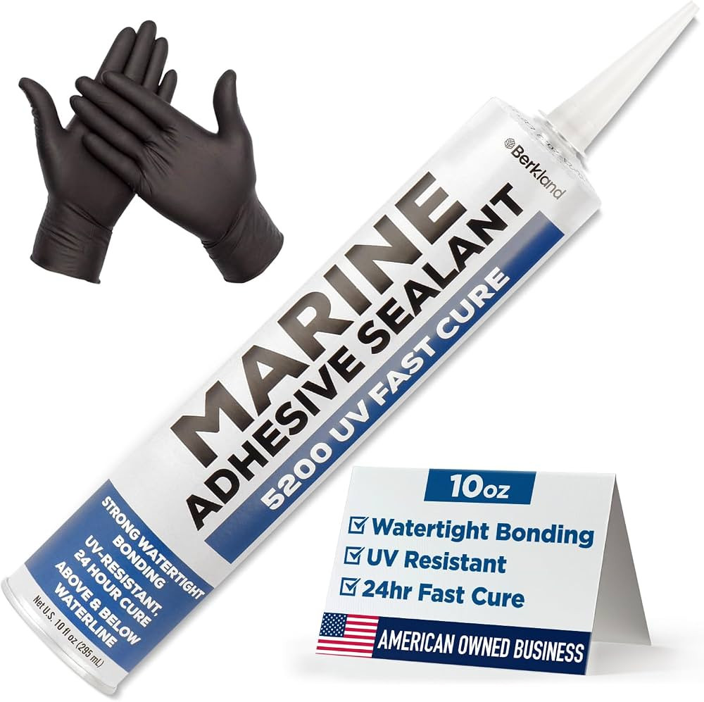 10 oz Marine Adhesive Sealant 5200 Fast Cure (White) - Permanent, Watertight Bonding and Sealing ... | Amazon (US)