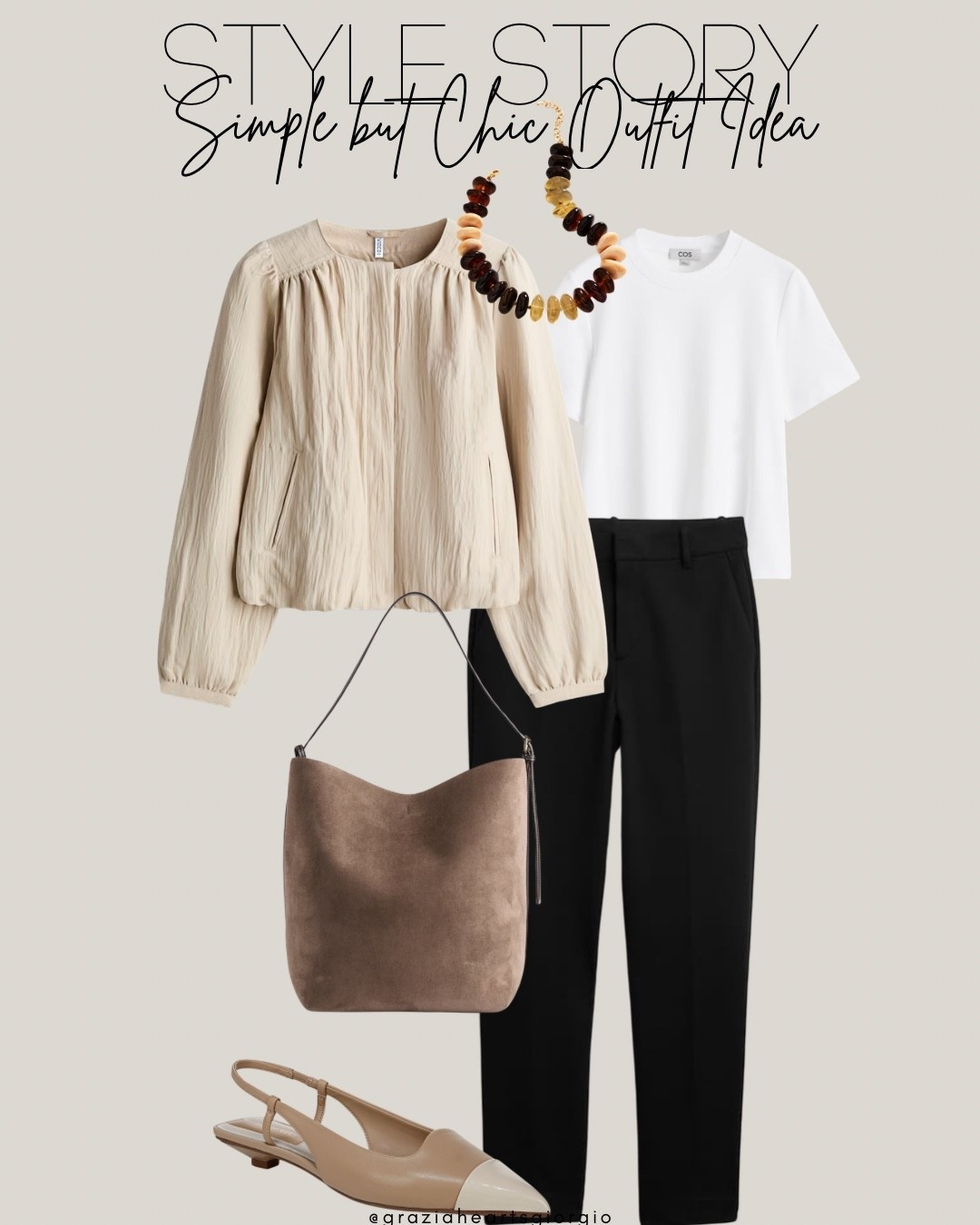 Simple but Chic Outfit Idea 
.
.
#simpleoutfit

#LTKootd