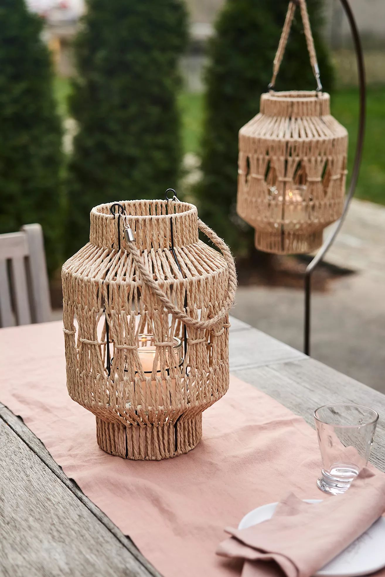 Woven Paper Rope Lantern | Anthropologie (US)