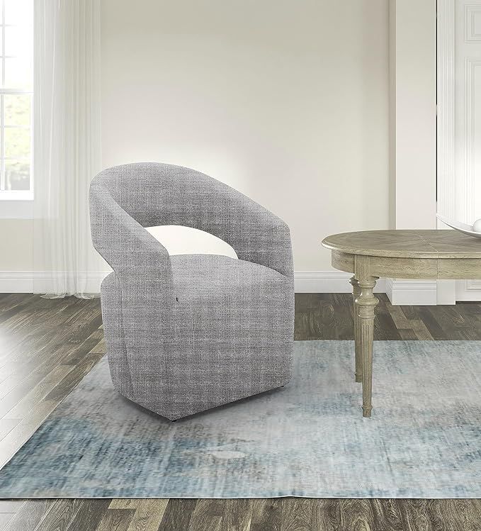 Limari Home Maryanne Collection Modern Living Room Fabric Upholstered Accent Chair, Grey | Amazon (US)