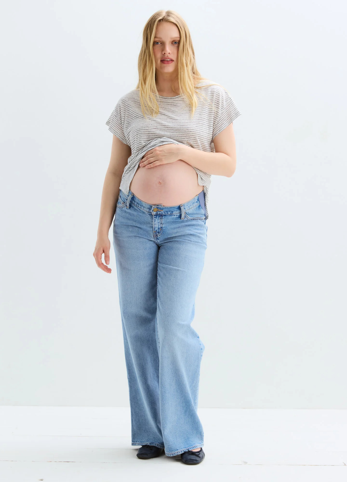 The Relaxed Wide Leg Maternity Jean | HATCH Collection
