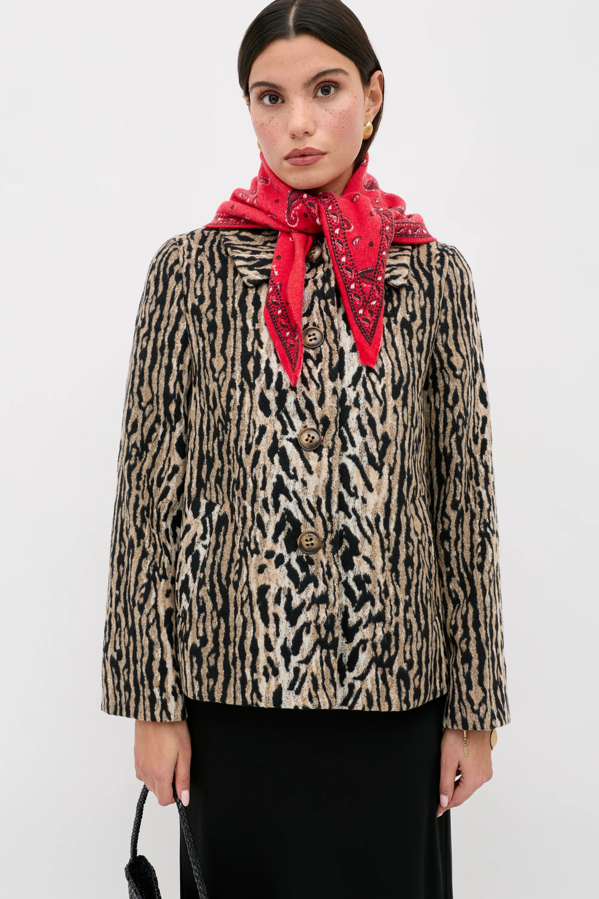 RIXO Tommie - Bohemia Leopard Leopard Jacket Regular / L/UK14 | Rixo