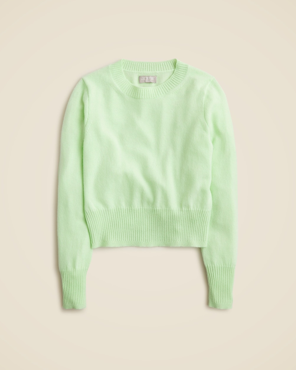Cashmere shrunken crewneck sweater | J. Crew US
