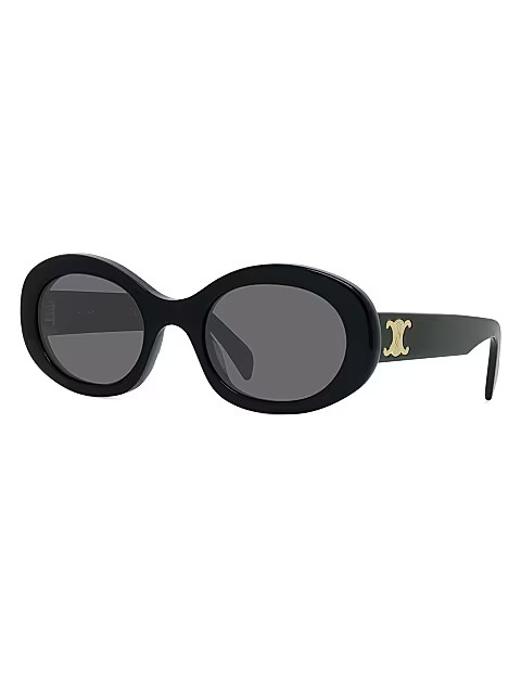 Triomphe 52MM Oval Sunglasses | Saks Fifth Avenue