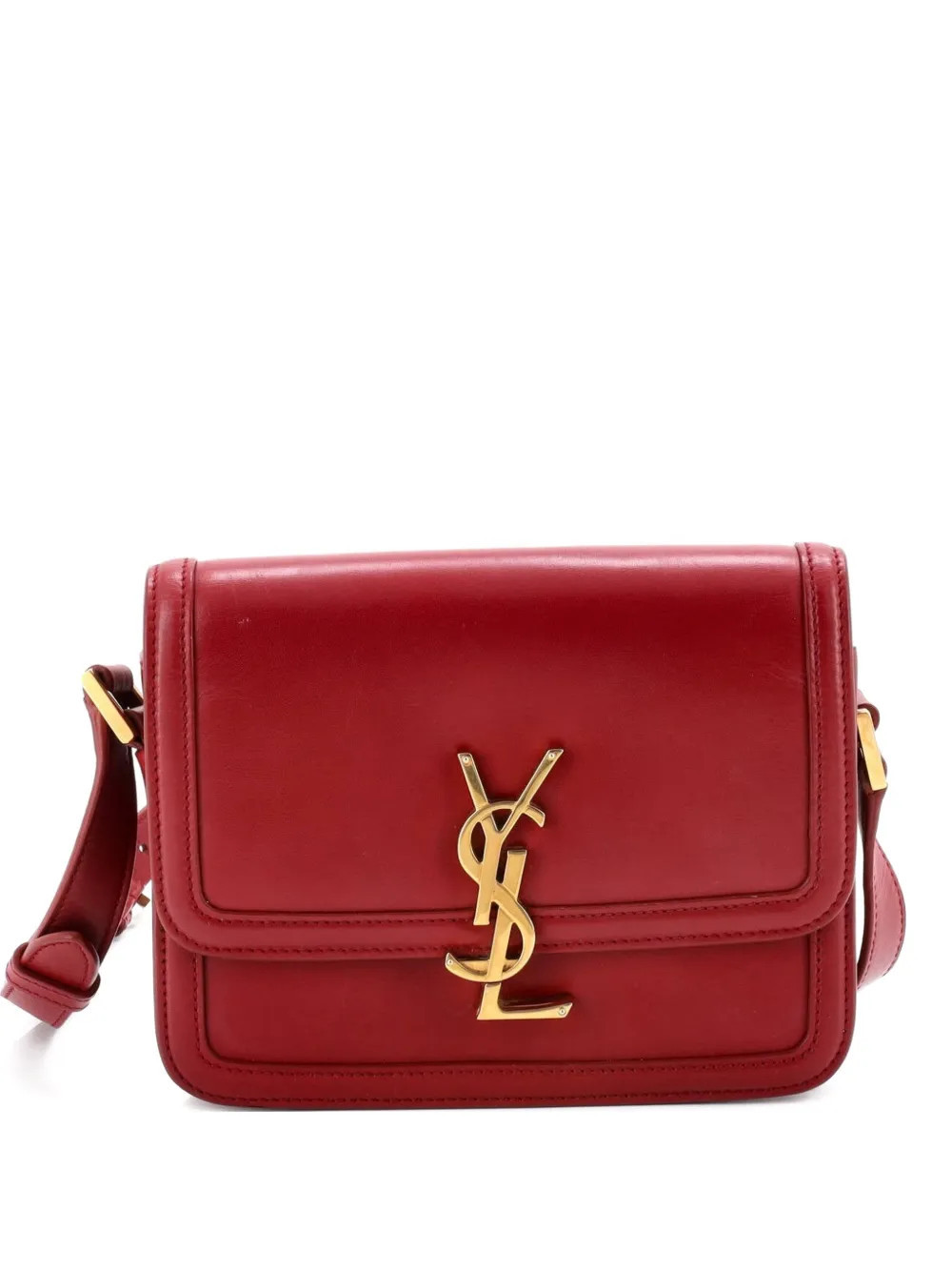 Saint Laurent Pre-Owned Solferino Bag Leather Small crossbody bag - Red | Farfetch Global
