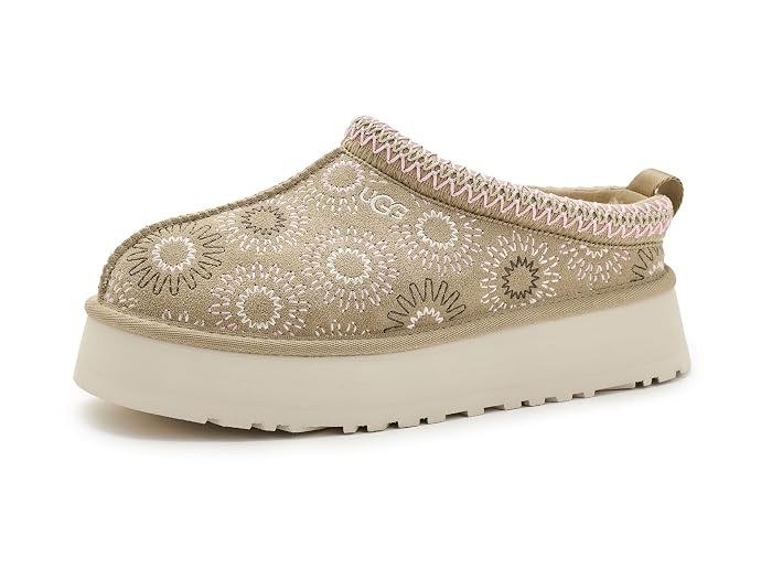UGG Tazz Sun Stitch Women's Slippers Mustard Seed : 9 B - Medium, Suede | Zappos.com