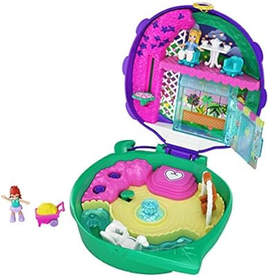 Polly Pocket Pocket World Lil’ Ladybug Garden Compact, 2 Micro Dolls, Accessories | Amazon (US)