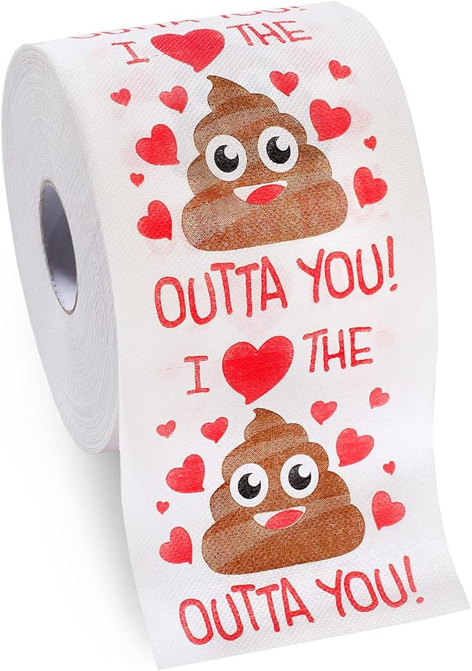 Valentine’s Gifts for Her Him by Aliza | Large Funny Gag Toilet Paper Roll – Excellent Gift f... | Amazon (US)