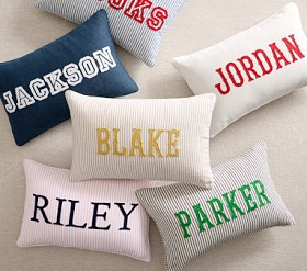 Monogram Name Pillow Cover | Pottery Barn Kids