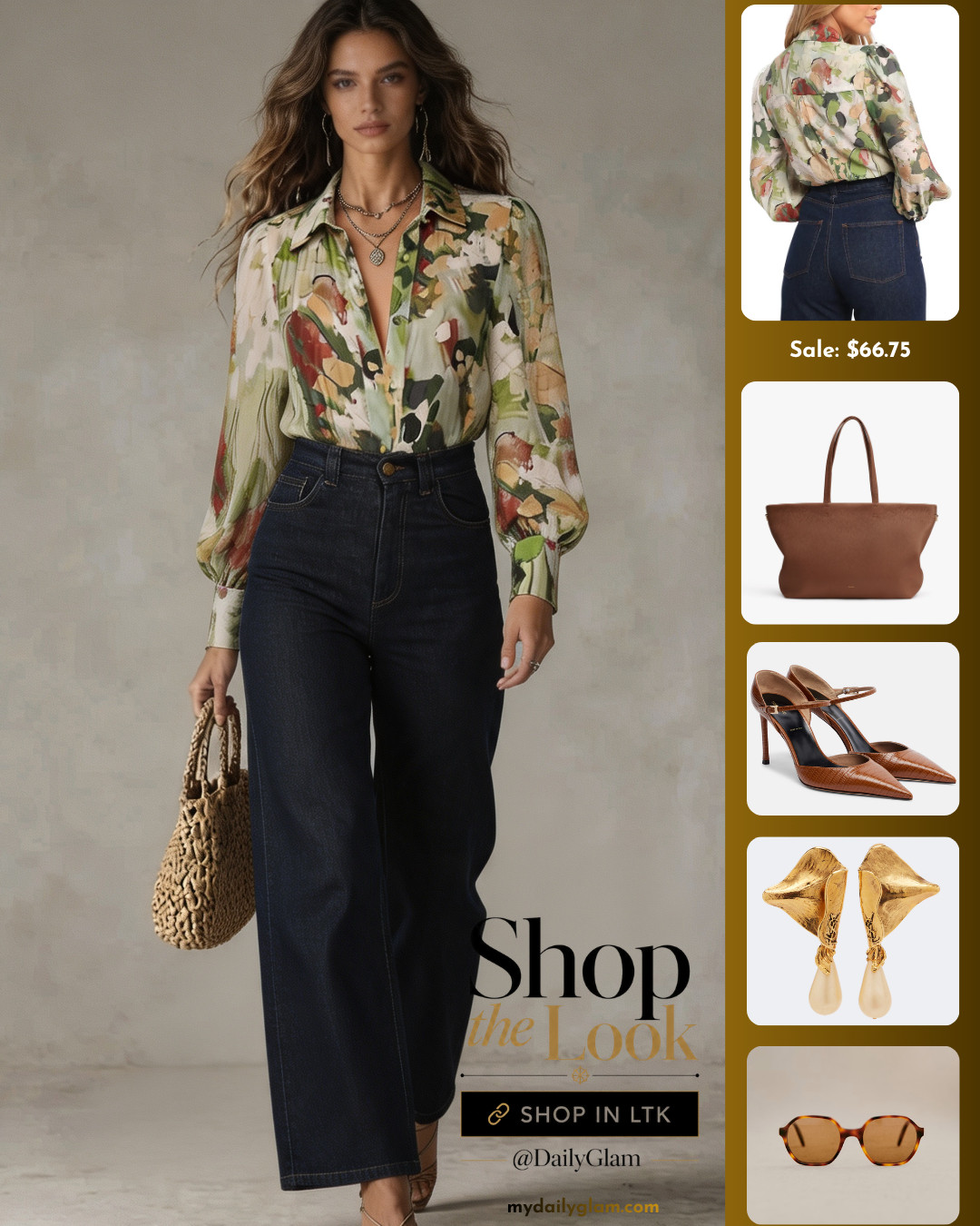 Vintage Floral Print Blouse + Dark Denim Wide Leg Jeans Boho Chic Outfit

#FloralBlouse #WideLegJeans #BohoStyle #VintageFashion #PrintedShirt 

 #LTKootd #LTKOver40 #LTKWorkwear