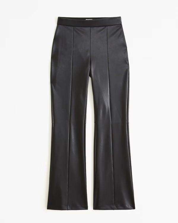 Vegan Leather Flare Pant | Abercrombie & Fitch (US)