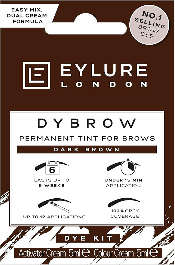 Eylure DYBROW Eyebrow Dye Kit, Dark Brown | Amazon (UK)