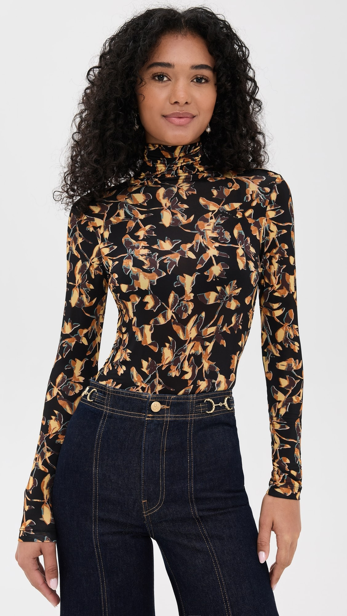 Aurelia Jersey Long Sleeve Turtleneck Top | Shopbop