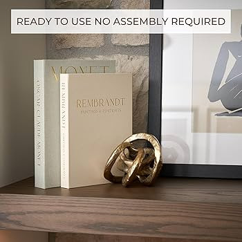 Beautiful Decorative Books - Set of 2 Linen Boxes Enhance Your Coffee Table, Bookshelf or Mantle ... | Amazon (US)