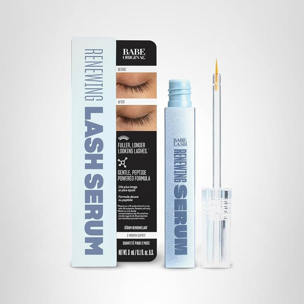 BABE ORIGINAL Renewing Lash Serum – Peptide-Infused Eyelash Serum for Fuller, Longer-Looking Na... | Amazon (US)