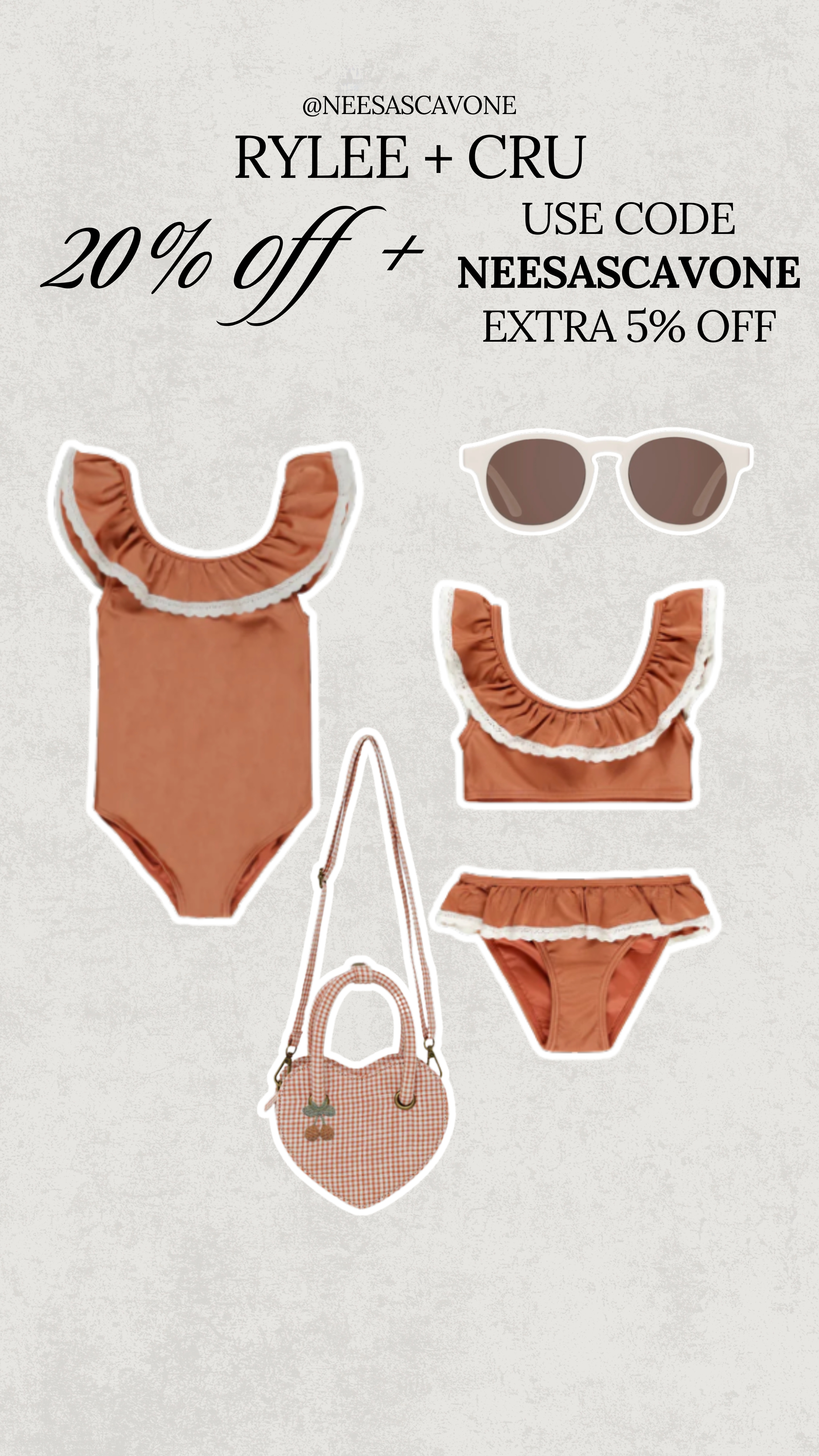 The sweetest summer sets 🌞
Rylee + Cru is 20% off right now, and you can stack my code NEESASCAVONE for an extra 5% off! Matching swimsuits, mini accessories, and beach-ready styles linked on my LTK 💛

#LTKkids #LTKbaby #LTKsummer #ryleeandcru #kidsfashion #ministyle #toddlerstyle #momstyle #beachbabes #kidswimwear #summervibes #cutekidsclothes #momlife #LTKfamily #kidsoutfits #mommyandme #neutralstyle #kidsstyle #summertimefun #vacaystyle #swimseason #ltkunder50 #matchingmoments #momsofinstagram #littlefashionista #ltkdealalert 

 

#LTKSwim #LTKBaby #LTKKids