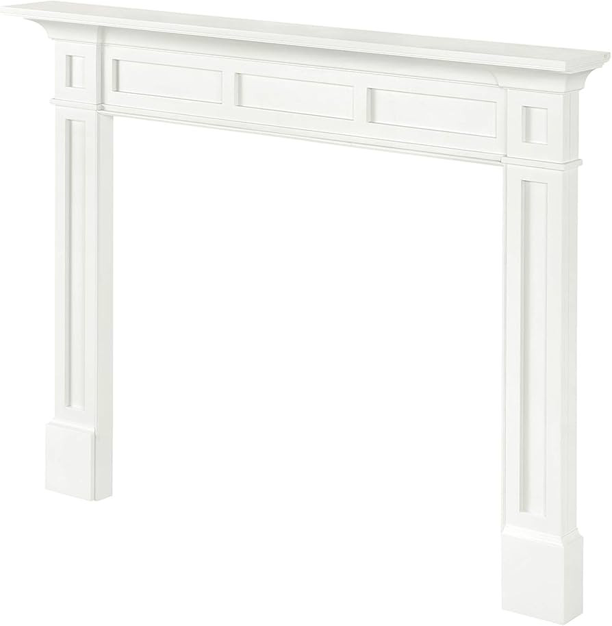 Pearl Mantels Mantel Surround, 56" W x 42" H, Crisp White | Amazon (US)