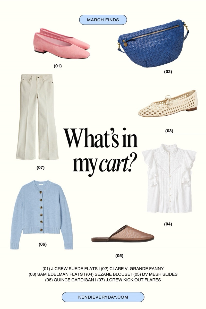 What's in My Cart this Month! 

I can't decide between which color of the Clare V. Grande Fanny! Blue, Rose or Tan?? 

 