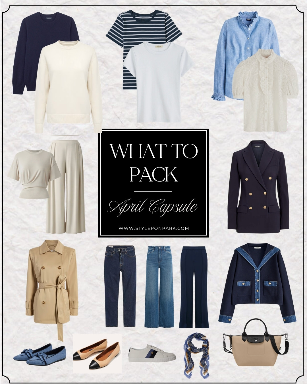 Packing outfits create more work and takes up more space.  

I pack versatile staples and layers that can create multiple looks when I’m traveling.  

This is my April Packing list, highlighting 20 items.   I’ve packed this for everyday and work life and it’s worked perfectly.  

-Lightweight sweaters
-Layering Tees
-Blouses
-One travel set for airport days and coffee runs

-Blazer
~Short Trench
-Denim
-Trousers
-Cardigan
-Shoes
-Sneaker
-Scarf
-Handbag

This is all you need to create multiple outfits that can take you from day to night with just a few swaps.  


#LTKOver40 #LTKTravel #LTKWorkwear