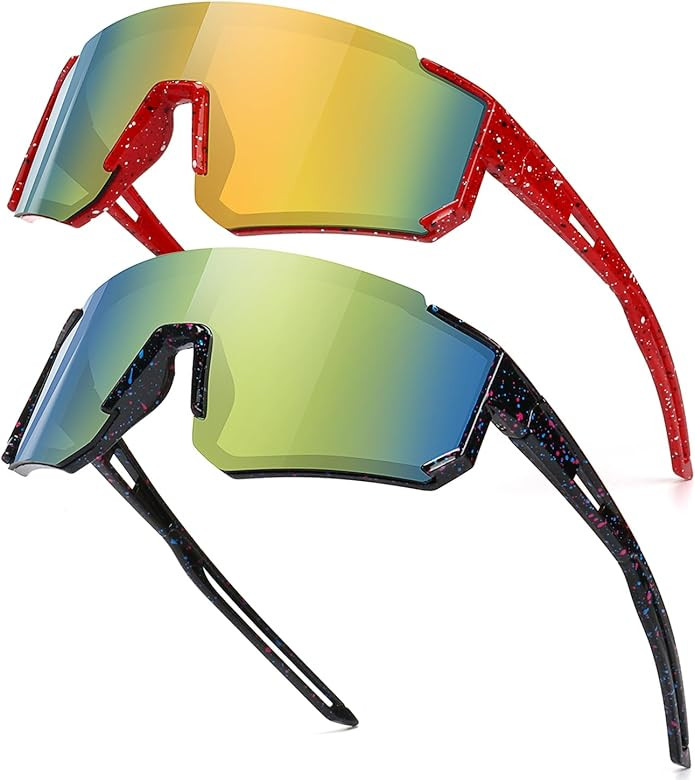 Youth Baseball Sunglasses for Boys Girls Age 6-12 Softball Cycling Sports Sunglasses for Kids Lig... | Amazon (US)