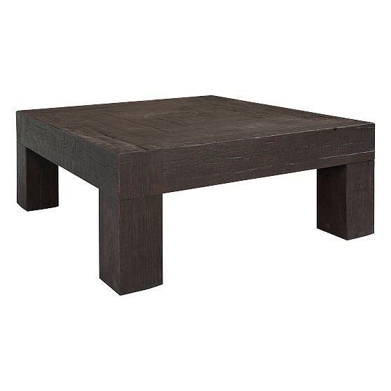 Solid Reclaimed Wood Coffee Table, Rustic Brown | West Elm (US)