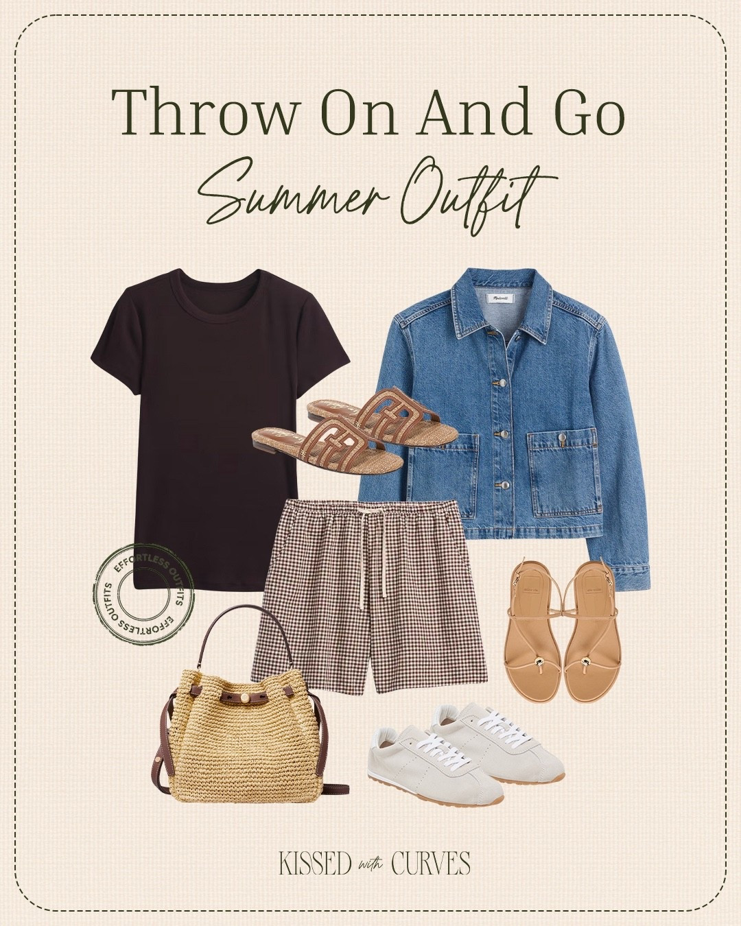 What to wear…throw on and go summer outfit! Gingham shorts back in stock in all sizes!! 

If you’re midsize and petite, you know how hard it is to find shorts that are comfortable, flattering and fit well. It’s very rare that I recommend shorts but these brown gingham shorts are so good, super comfy and fit great! They’re a modest length and not too short and not too long. They come in lots of different colors and are easy to throw on and go while you’re at home or away on vacation. Pair them with a top, sweater, tank or tee. Then add some cute sandals or sneakers and a fun summer bag and you’re ready to go. Grab a denim jacket to layer on top if it gets cool. This jacket has a nice updated style, fits well and is such a good one!

Spring outfits 2026, summer outfits, vacation outfits beach, travel outfits, chocolate brown, gingham shorts 

#LTKMidsize #LTKOver40 #LTKootd