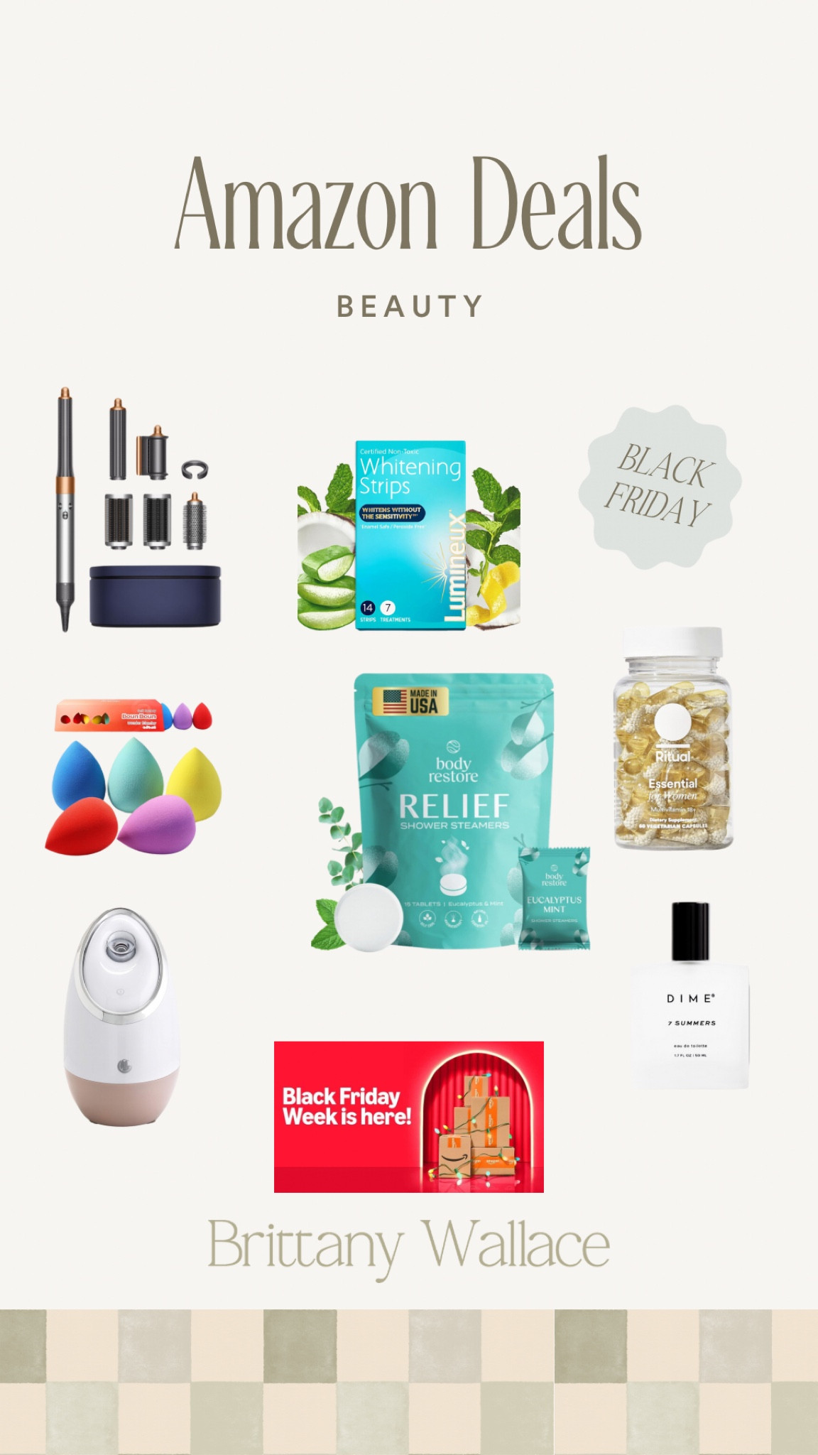 Amazon Beauty Black Friday Deals! Find more on my storefront! beauty, skincare, teeth whitening strips, makeup, trending, dime perfume, dyson airwrap, viral beauty products, amazon finds, amazon must haves

#LTKSaleAlert #LTKCyberWeek #LTKBeauty