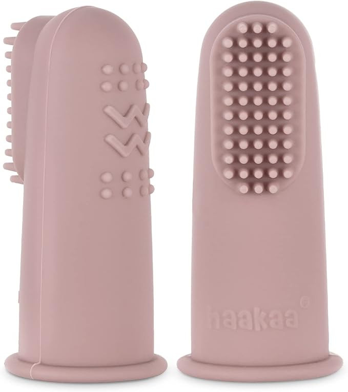haakaa Silicone Baby Finger Toothbrush, Oral Care for Infants&Babies&Toddlers&Kids, Soft Food Gra... | Amazon (US)