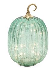 14in Led Crackle Glass Pumpkin Decor | Fall Decor | T.J.Maxx | TJ Maxx