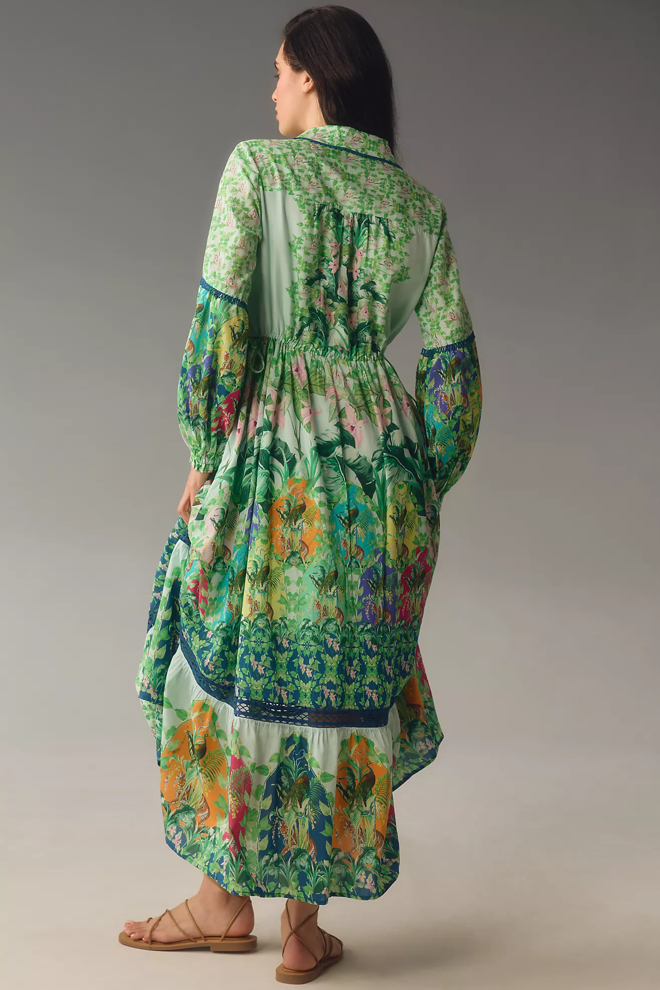 The Eleanora Long-Sleeve Maxi Shirt Dress | Anthropologie (US)