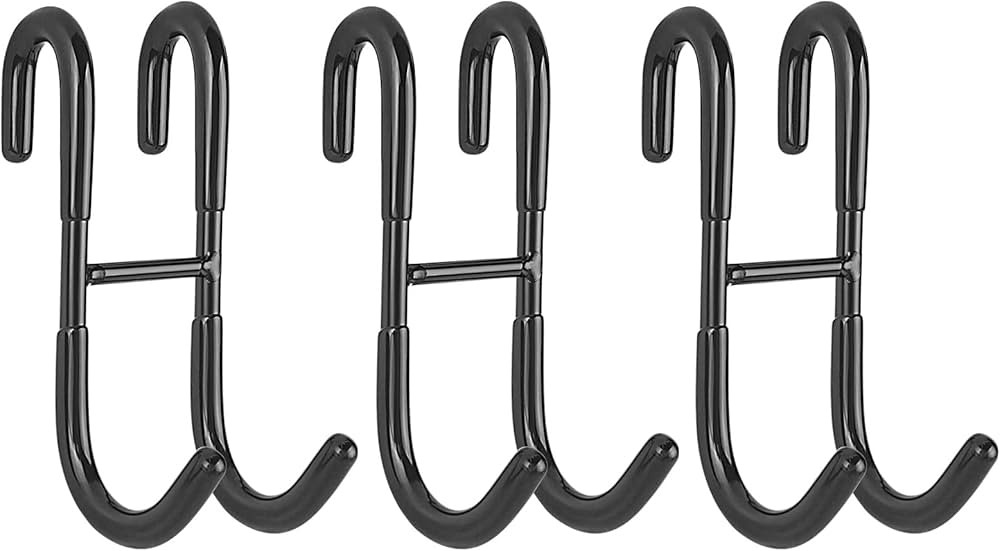 Simtive Shower Door Hooks (3-Pack), Over Door Hooks for Bathroom Frameless Glass Shower Door, Tow... | Amazon (US)