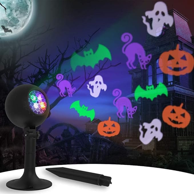 Halloween Lights Ghost Projector Light Holiday Decoration Light Show for Outdoor Waterproof Spotl... | Amazon (US)