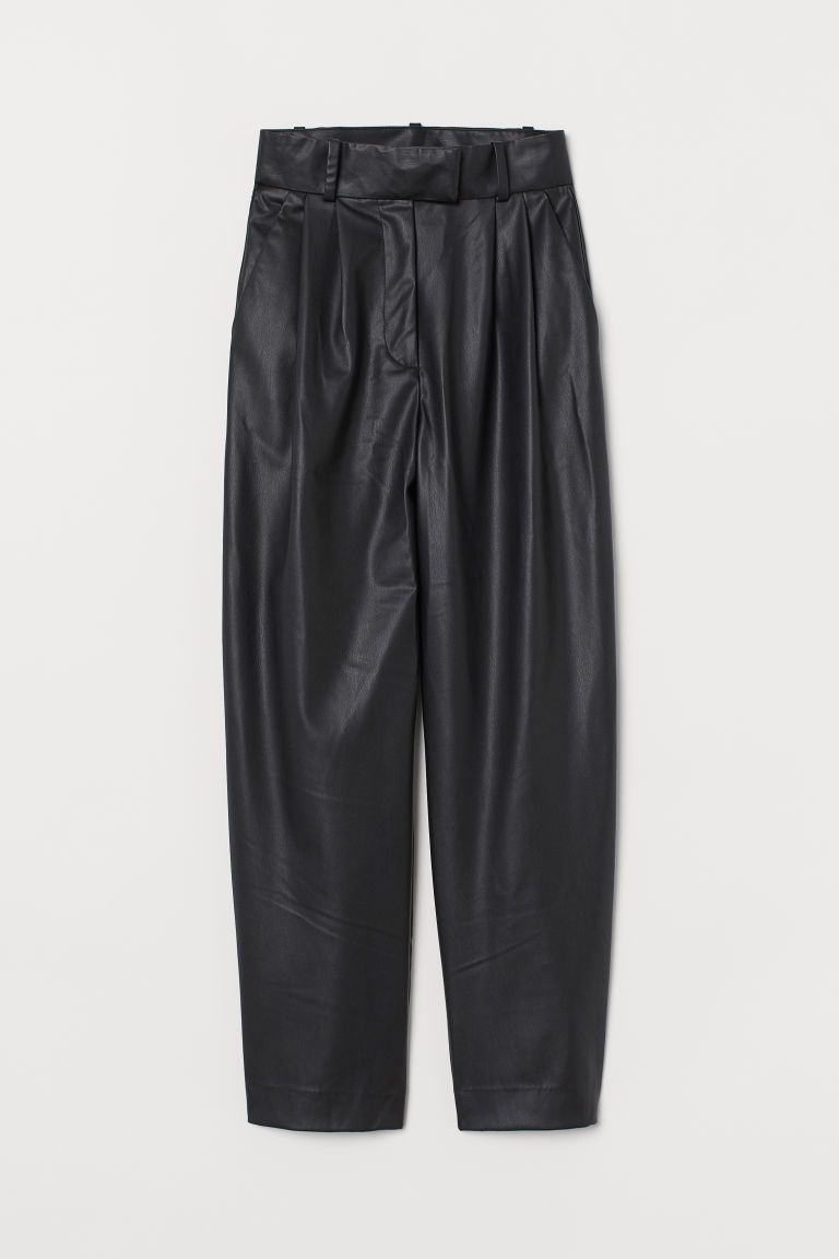 H & M - Faux Leather Pants - Black | H&M (US)