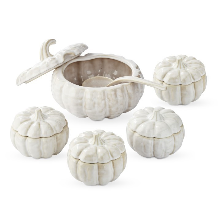Sculptural Pumpkin Bowls & Tureen | Williams-Sonoma