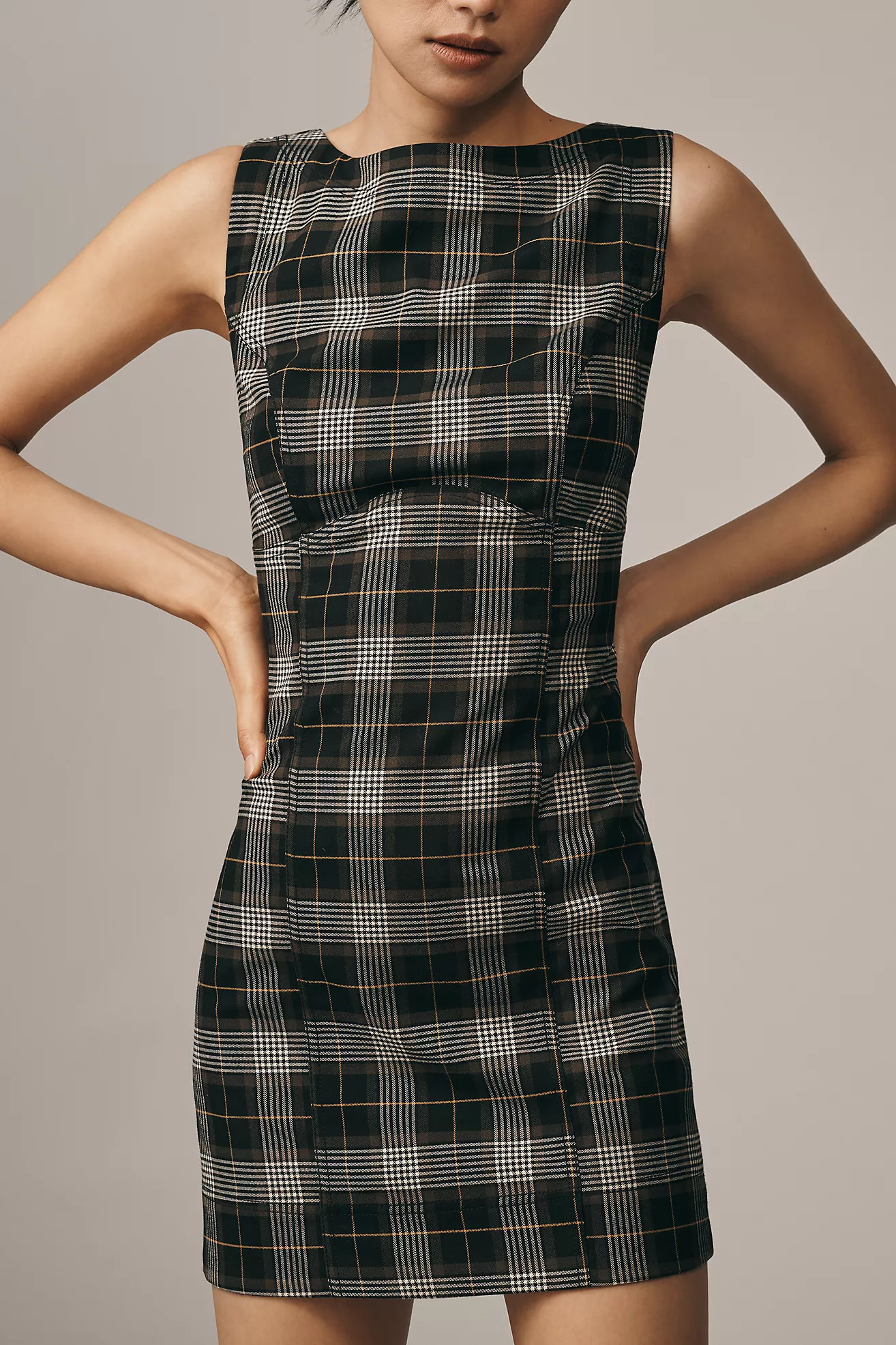 The Percie Plaid Mini Dress by Pilcro | Anthropologie (US)
