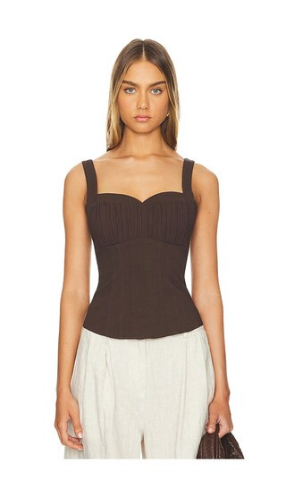 Sasha Corset in Hot Fudge | Revolve Clothing (Global)