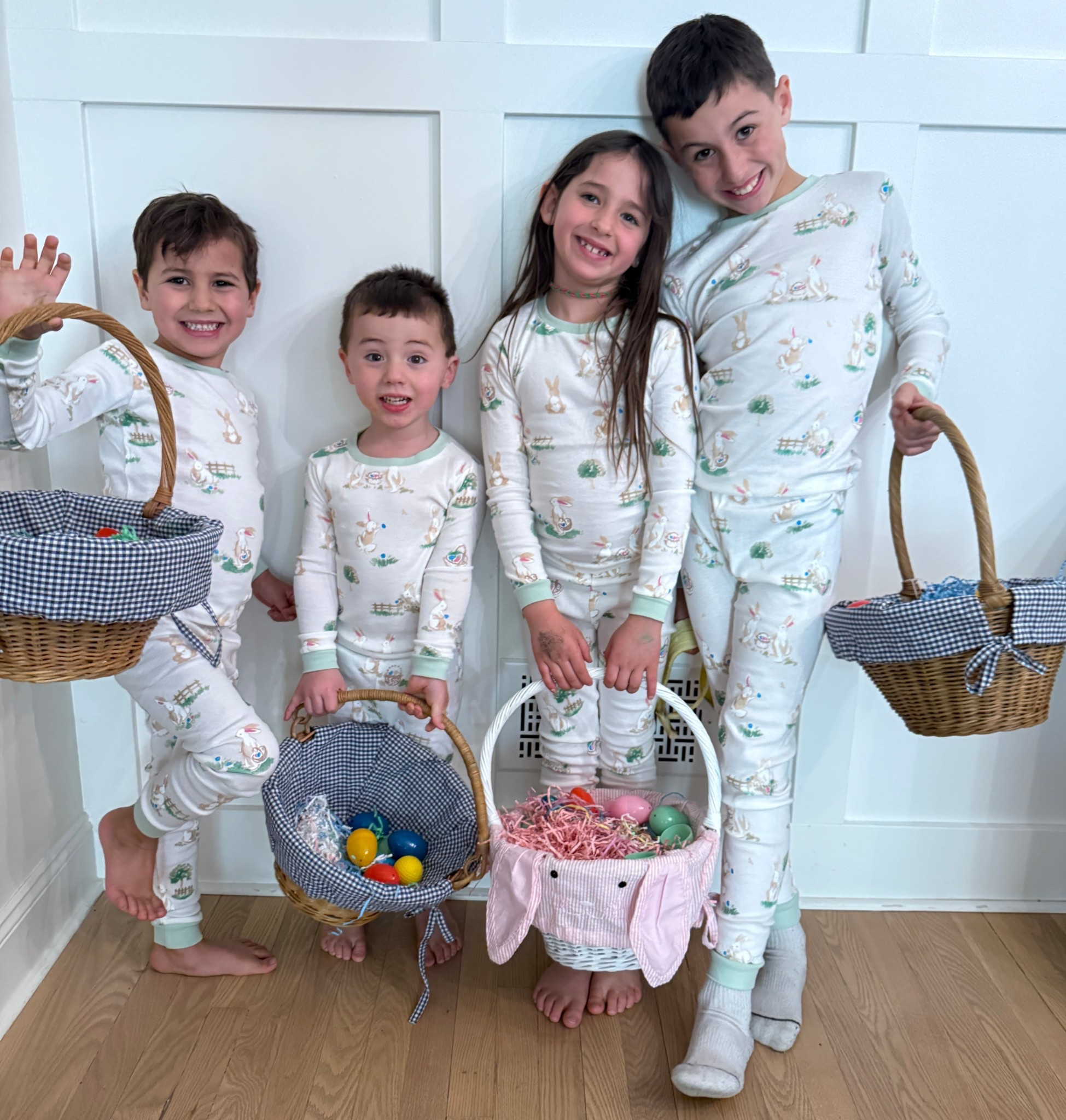 Easter basket ready 🐰🥚

The kids are loving these adorable bunny pajamas and getting ready for egg hunts! These are the sweetest little Easter morning outfits.

#EasterPajamas
#EasterMorning
#EasterBasketIdeas
#EasterForKids
#EasterOutfits
#EasterTraditions

#LTKKids