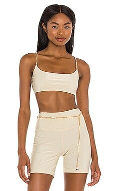 WeWoreWhat Chain Cami Bra in Khaki from Revolve.com | Revolve Clothing (Global)