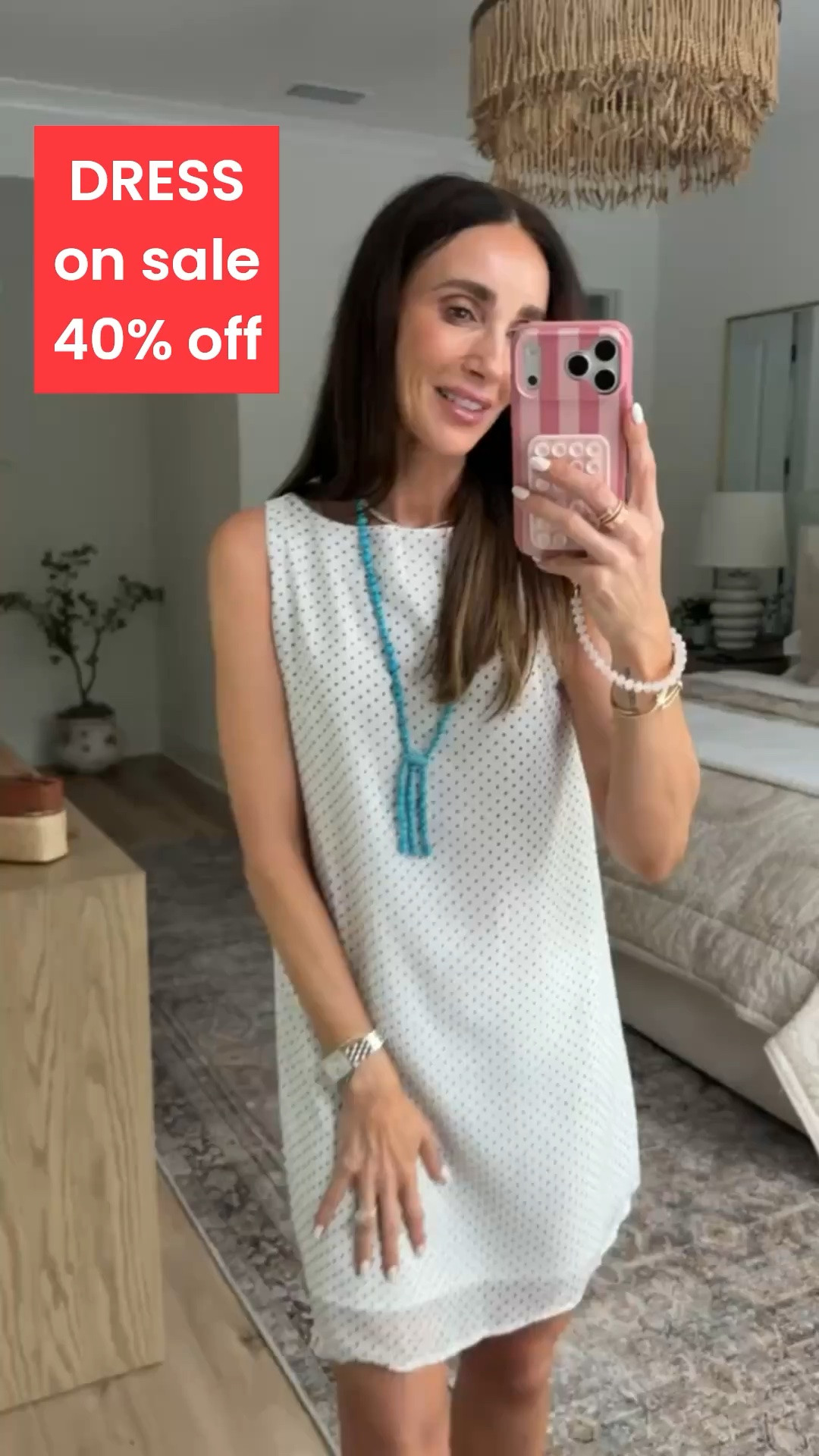 TARGET CIRCLE DEAL DAYS Polka dot dress, 40% off. I'm wearing size XS.

white shift dress, sleeveless summer dress, resort style outfit, vacation dinner look, effortless summer style, coastal chic outfit, summer brunch outfit, classic white dress, beach vacation style, summer capsule wardrobe

#LTKootd #LTKSaleAlert