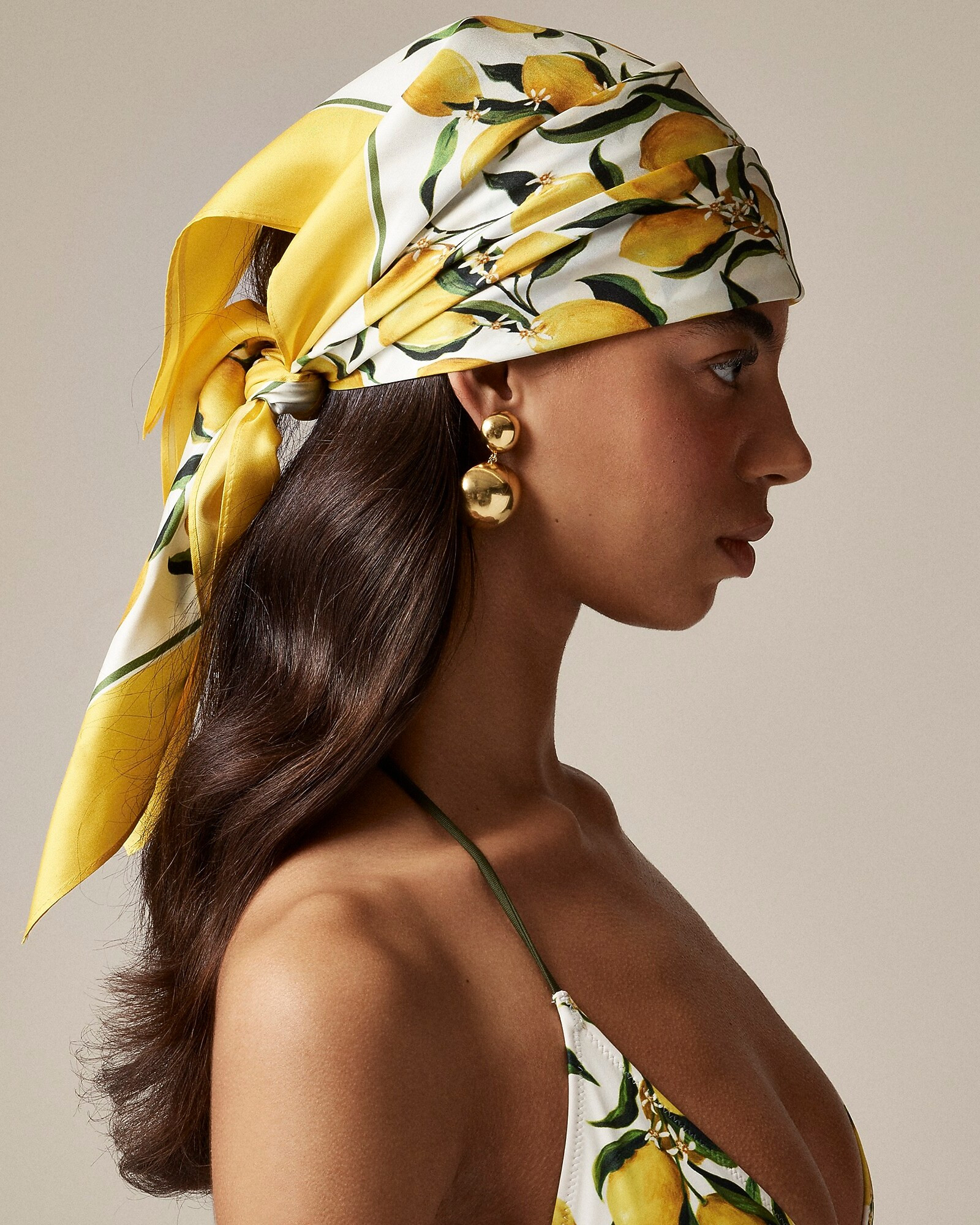 Oversized silk bandana | J. Crew US