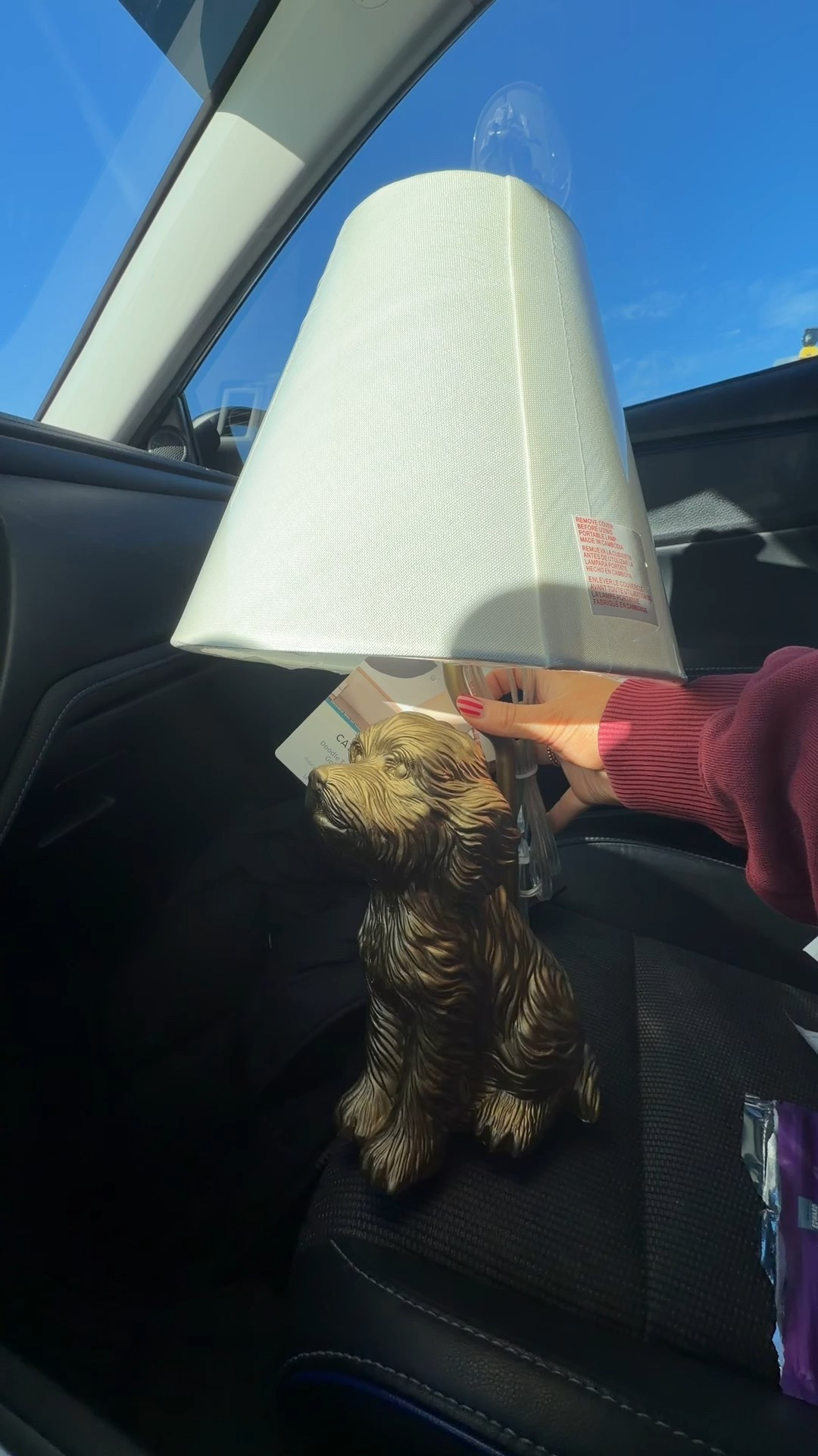 Golden doodle lamp !!!!! The perfect Anthropologie dupe🤎🤎