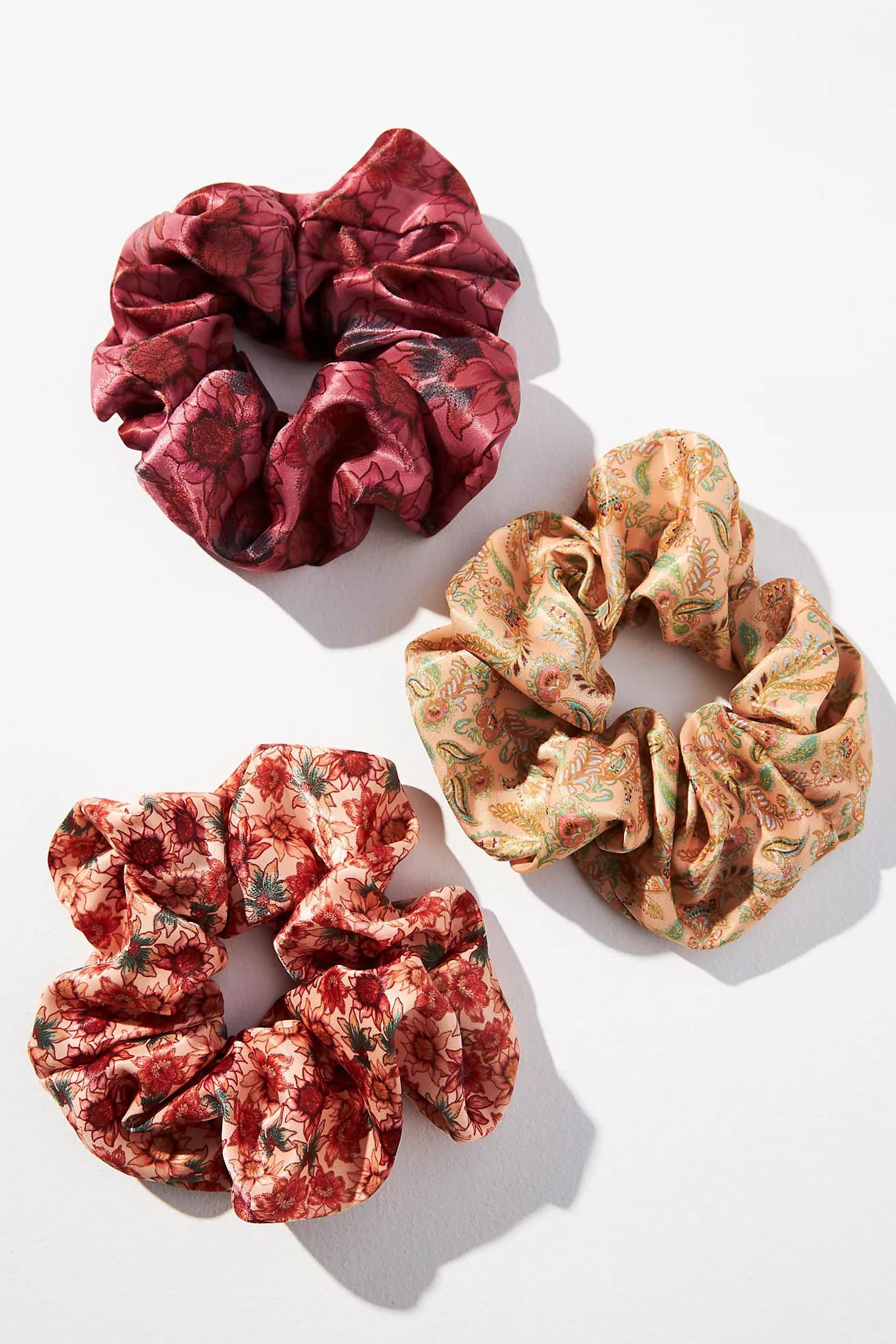 Kachel Floral Scrunchies, Set of 3 | Anthropologie (US)