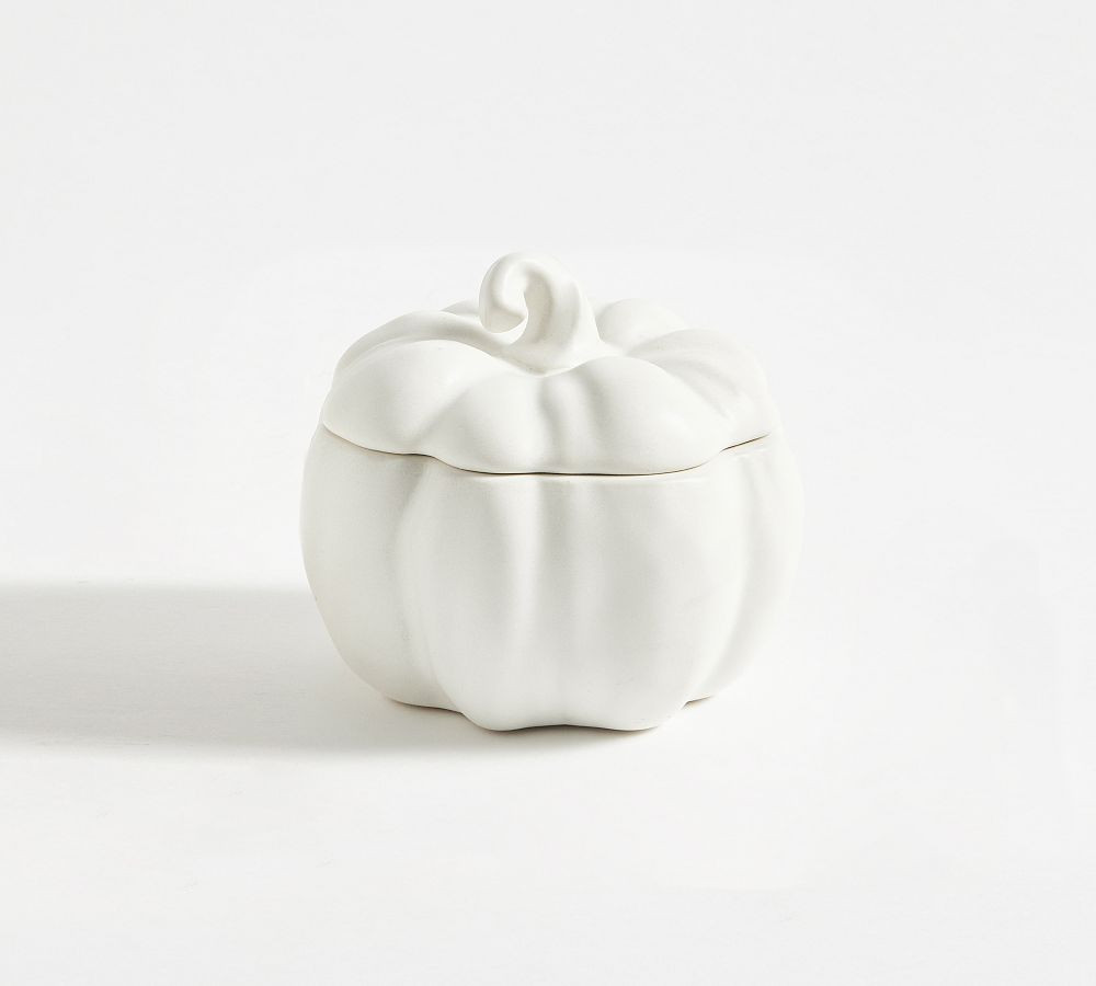 Pumpkin Stoneware Lidded Bowls | Pottery Barn (US)
